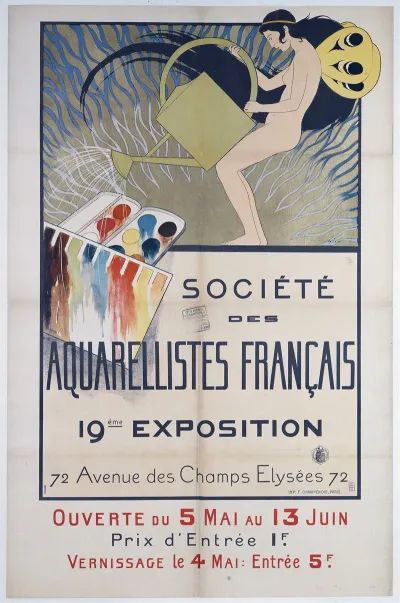 Societe Des Aquarellistes Francais 19eme Exposition