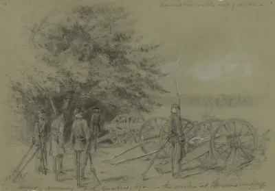 Soldiers Dummies And Quakers Left In The Works At Harrisons Landing
