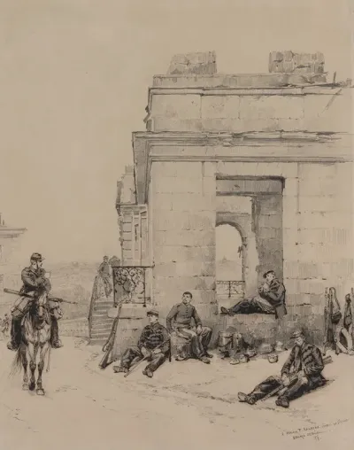 Soldiers Resting Recto