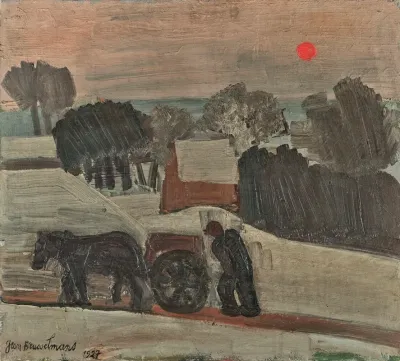 Soleil Couchant En Brabant