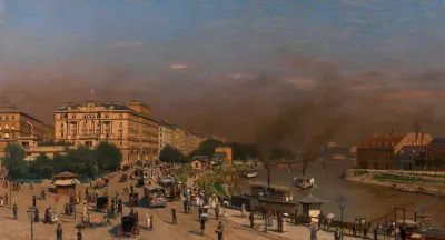 Sommermorgen Am Franz Josephs Quai