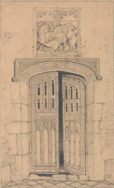 South Door Arminghall Hall Norfolk