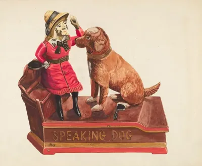 Speaking Dog Mechanical Bank