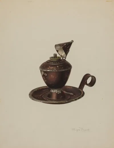 Sperm Oil Lamp 7
