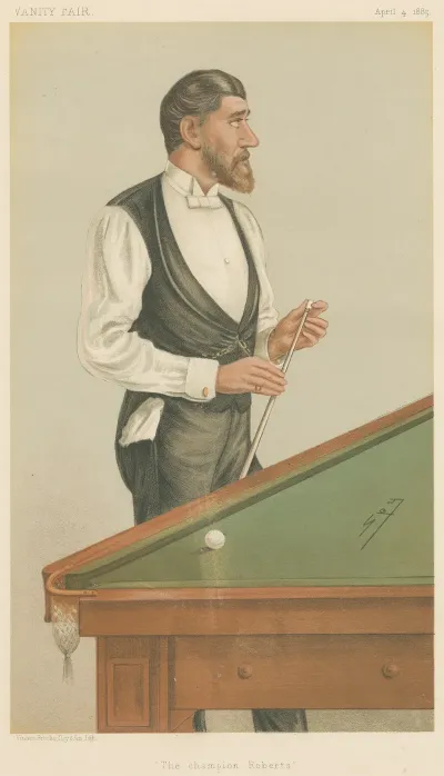 Sports Miscellaneous Billiards The Champion Roberts Mr John Roberts Jr April 4 1885