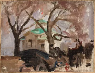 Springtime On The On The Yelagin Island In Petersburg