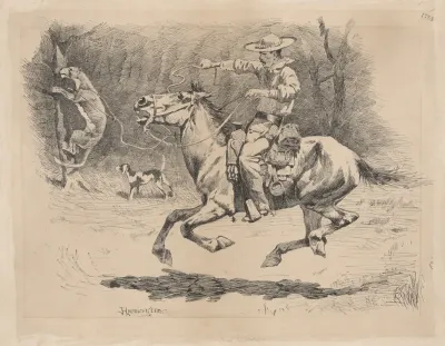 Spurring His Horse In Pursuit