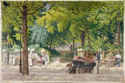 Square De La Mairie Du 14eme Arrondissement Rue Mouton Duvernet Le 4 Juillet 1917