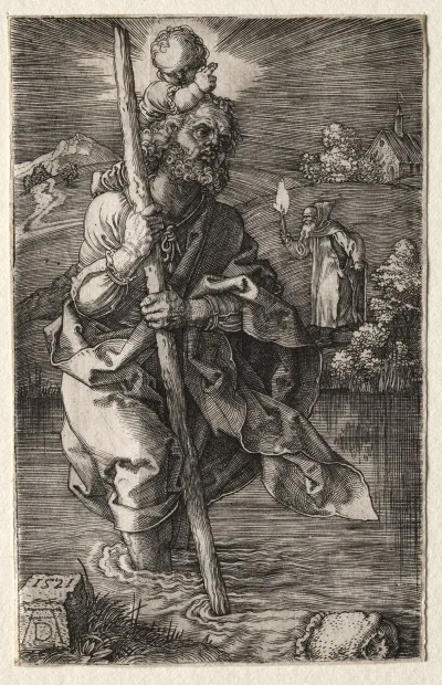 St Christopher Facing Right