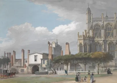 St Georges Chapel Windsor And The Entrance To The Singing Mens Cloister