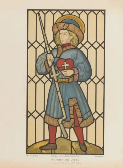 St Quentin Vitrail Du Xvme Siecle