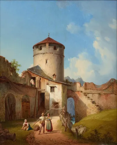Stadtmauer In Kelheim An Der Donau