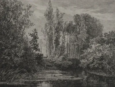 Stags At The Waters Edge