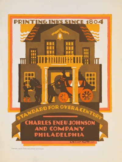 Standard For Over A Century Printing Inks Since 1804 Charles Eneu Johnson And Company Philadelphia