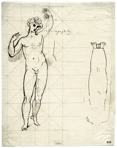 Standing Bacchus With Grapes