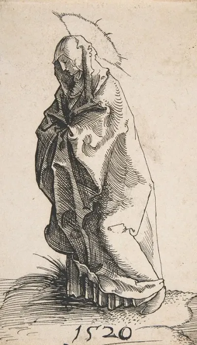 Standing Madonna In Mourning