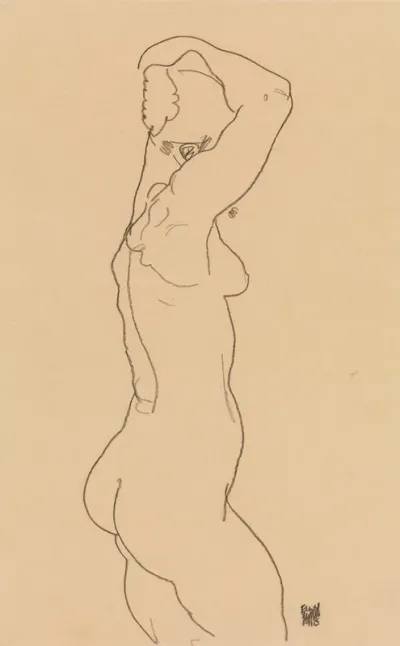 Standing Nude Facing Right
