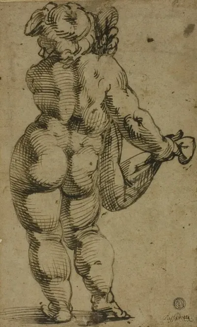Standing Putto Seen From The Back
