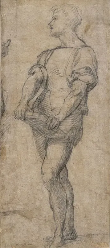 Standing Youth Holding A Book