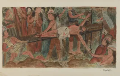 Stations Of The Cross No 11 Jesus Is Nailed To The Cross
