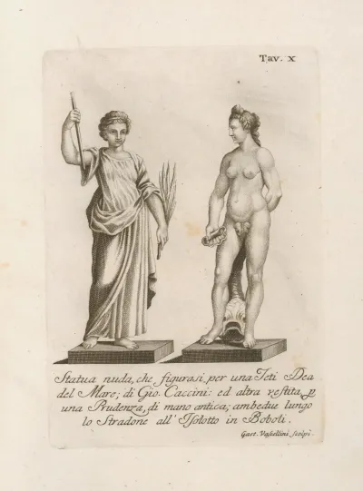 Statua Nuda Che Figurasi Per Una Teti Dea Del Mare Di Gio Caccini