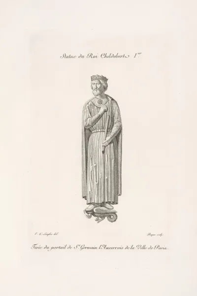 Statue Du Roi Childebert Ier