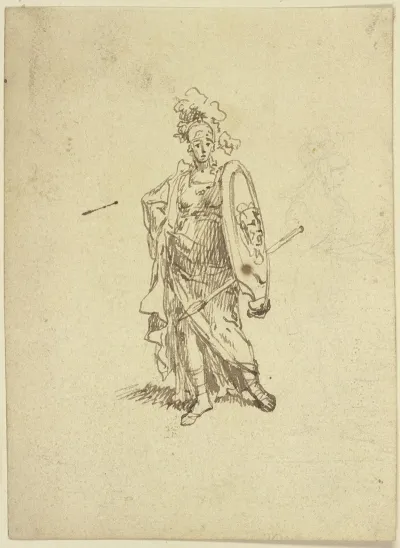 Stehende Kriegerin
