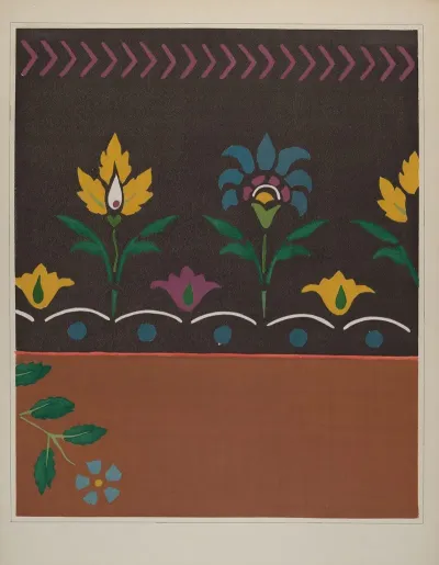 Stencilled Floor 5