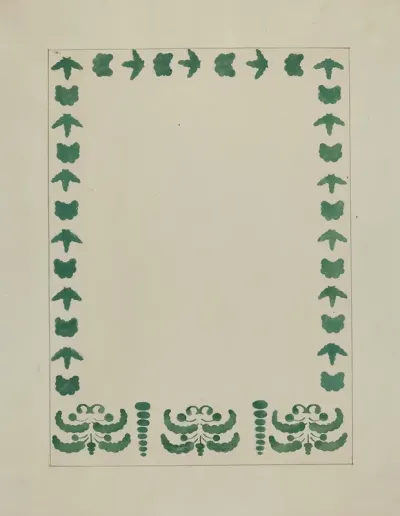 Stencilled Wall Decoration 3
