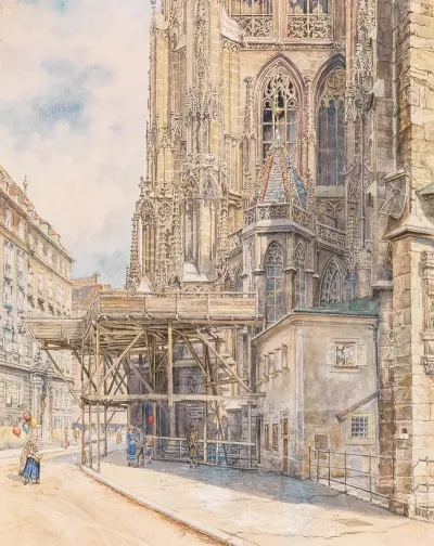 Stephansdom Sudturm Mit Gerust