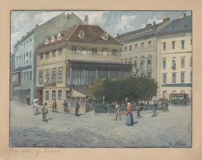 Stierbocks Kaffeehaus Cafe Stierbock Bei Der Ferdinandsbrucke 2 Praterstrase 6 Demoliert 1903