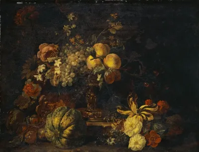 Still Life With Flowers And Fruit 5
