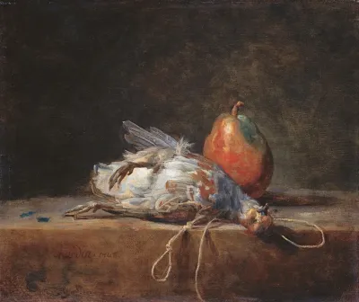 Still Life With Partridge And Pear