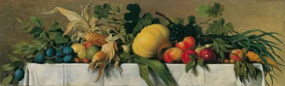 Stillleben Mit Obst Und Gemuse Auf Weisem Tischtuch