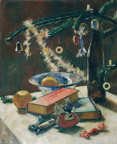 Stillleben Unter Dem Christbaum
