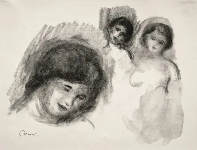 Stone With Three Sketches