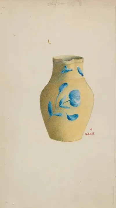 Stoneware Cream Pitcher