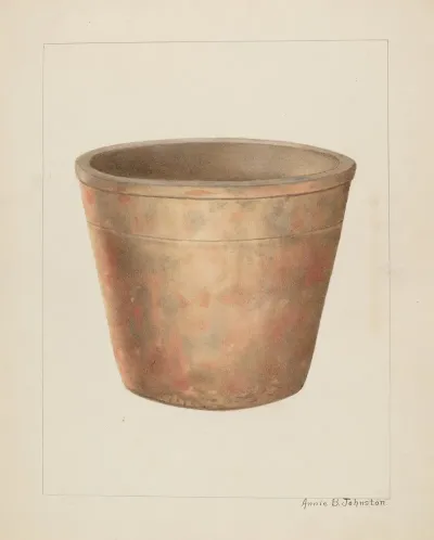 Stoneware Flower Pot