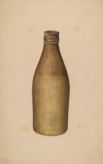 Stoneware Ink Bottle