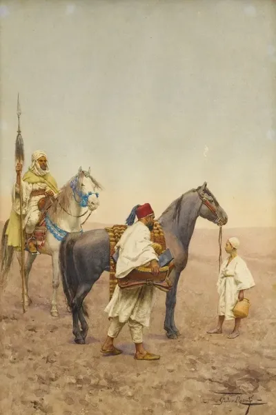 Stopping For Rest In The Desert