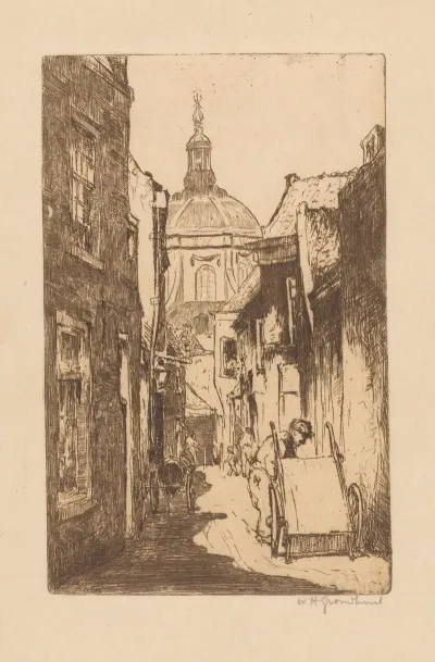 Straat In Leiden