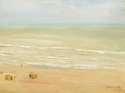 Strand Und Meer In Zandvoort Brandungswellen