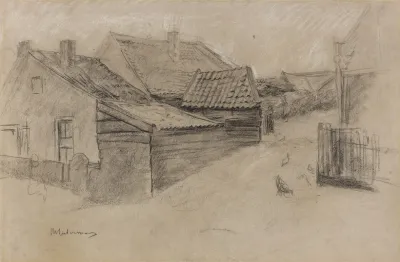 Strasenecke In Einem Hollandischen Fischerdorf