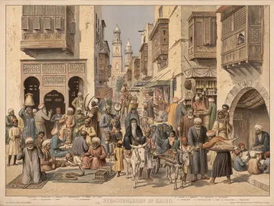 Strassenleben In Kairo