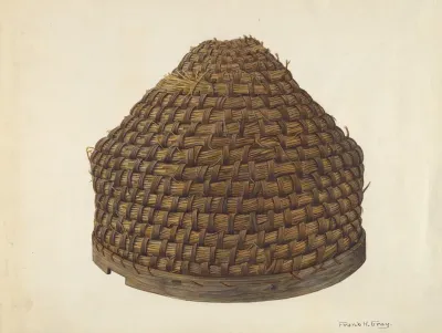 Straw Bee Hive