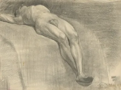 Studia Leziaceho Muzskeho Aktu 2