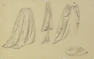 Studienblatt Weibliche Gewandfigur