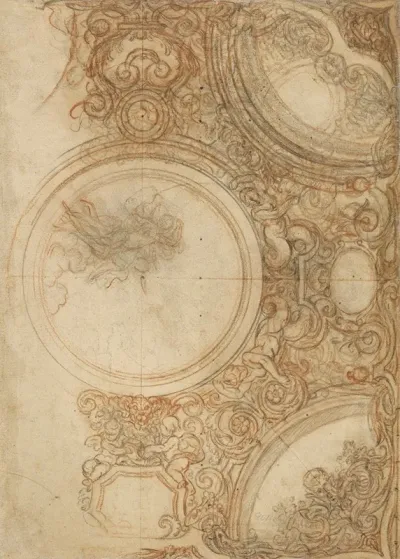 Studies For A Ceiling Decoration