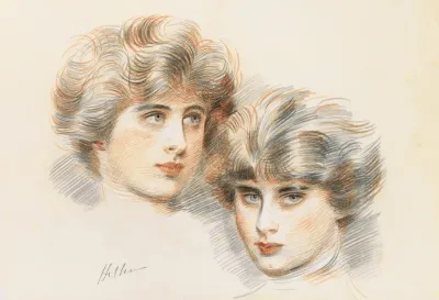 Studies For Ellens Face