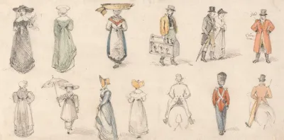 Studies Of Figures Women Tradespeople Etc